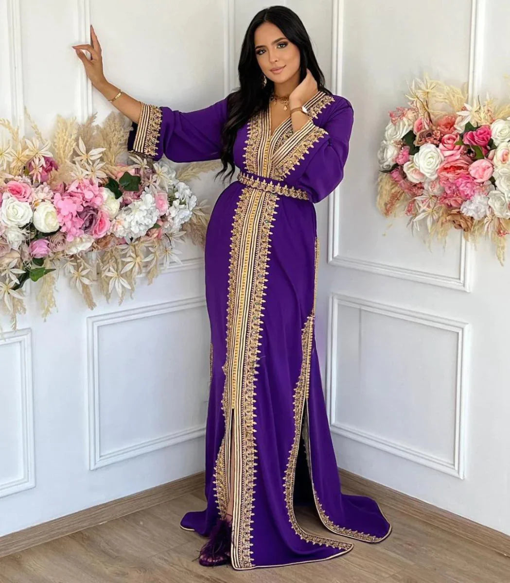 Caftán Sabah – Vestido marroquí hecho a mano – vista del producto 5