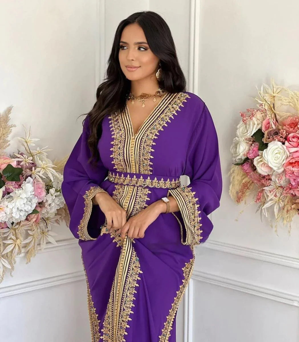 Caftán Sabah – Vestido marroquí hecho a mano – vista del producto 4